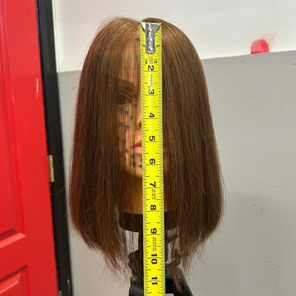Practice Mannequin Head 100% virgin Human Hair cosmetology school.
